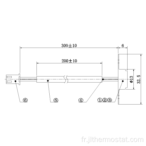 Sonde de détection de température B